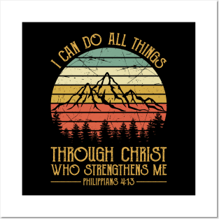 Vintage Christian I Can Do All Things Through Christ Who Strengthens Me Posters and Art